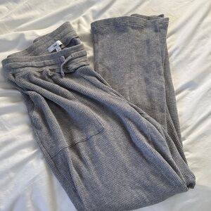 Cozy Gray Waffle Pants